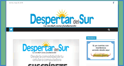 Desktop Screenshot of despertardelsur.com