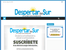 Tablet Screenshot of despertardelsur.com